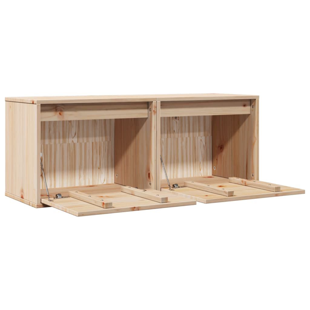 vidaXL خزانات حائط 2ق 35x30x45 سم خشب صنوبر صلب