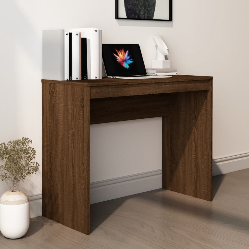 vidaXL مكتب أوك بني 90×40×72 سم خشب صناعي