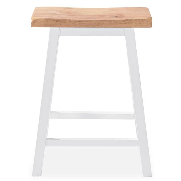 vidaXL طقم بار 3 ق MDF أبيض