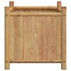 vidaXL أصيص 50x50x50 سم خيزران
