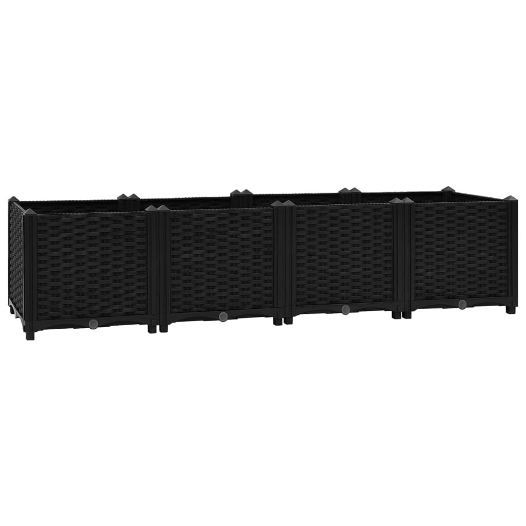 vidaXL حوض زراعي مرتفع 160×40×38 سم بولي بروبيلين
