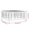vidaXL طاولة حديقة أنثراسيت 70×70×34 سم بولي روطان