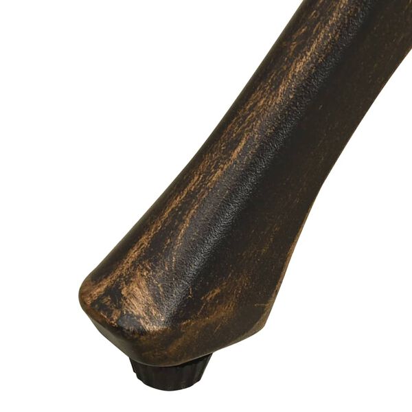vidaXL طاولة حديقة برونزي 78×78×72 سم ألومنيوم مصبوب