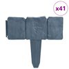 vidaXL سياج حديقة / سياج مرج بلاستيك مظهر حجري 41 قطعة 10 م