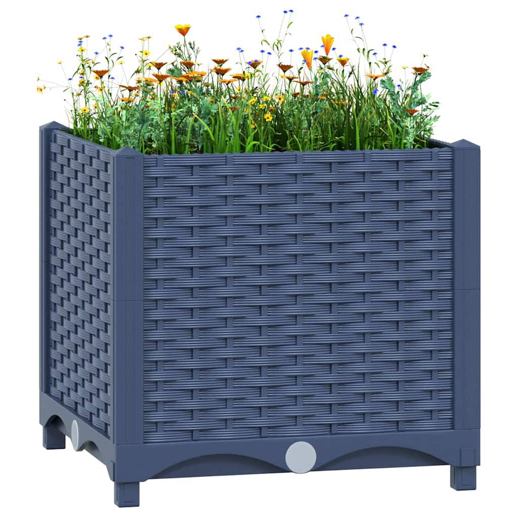 vidaXL حوض زراعي مرتفع 40×40×38 سم بولي بروبيلين