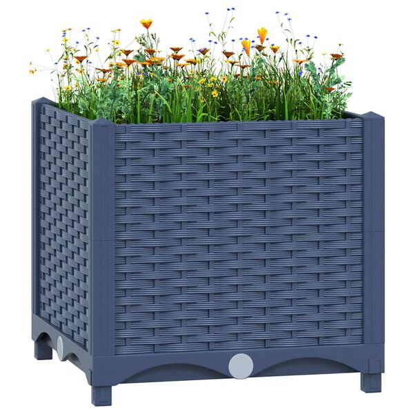 vidaXL حوض زراعي مرتفع 40×40×38 سم بولي بروبيلين