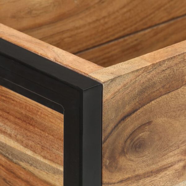 vidaXL حوض زرع 90×20×68 سم خشب أكاسيا صلب