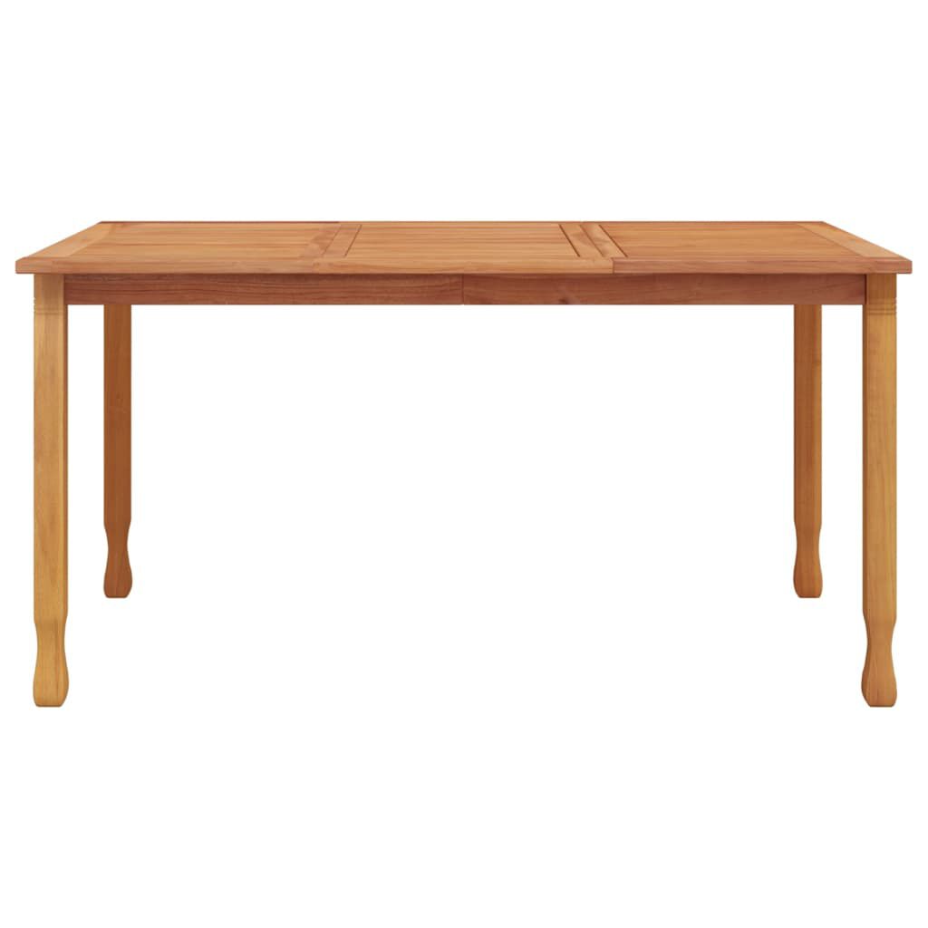 vidaXL طاولة طعام حديقة 75x90x150 سم خشب ساج صلب