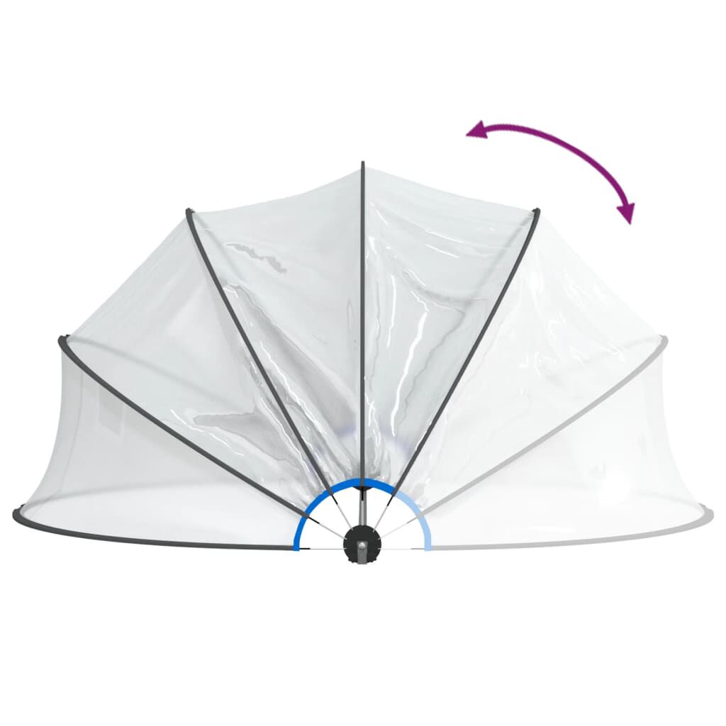 vidaXL قبة حمام سباحة 500×250 سم
