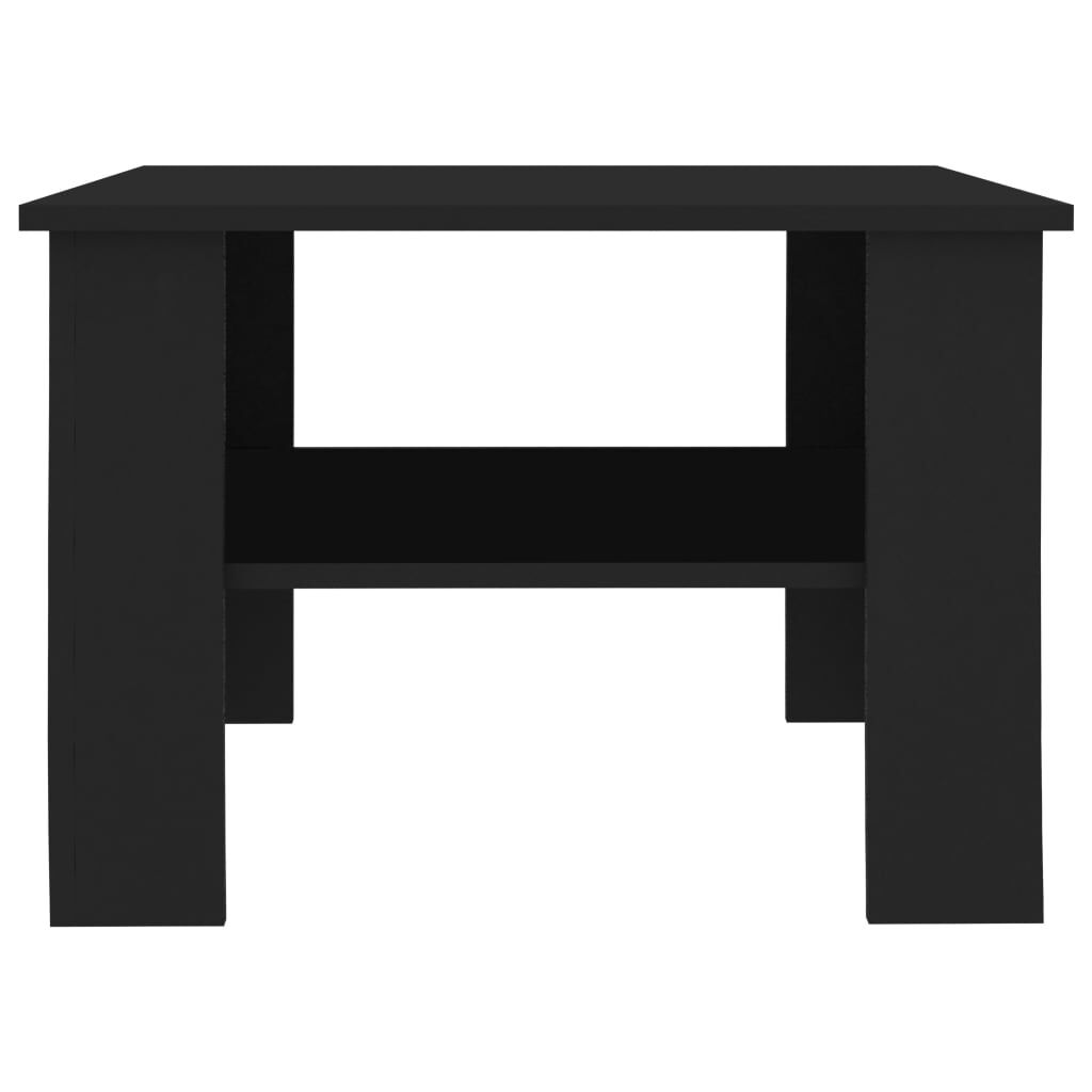 vidaXL طاولة قهوة لون أسود 60×60×42 سم خشب صناعي