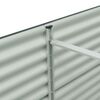 vidaXL حوض حديقة مرتفع 400×80×81 سم فولاذ مجلفن رمادي