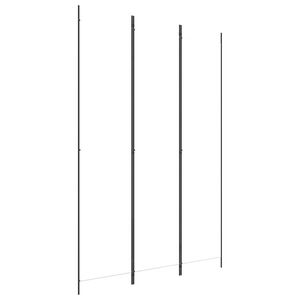 vidaXL مقسم غرفة 4-ألواح أبيض 150&times;220 سم قماش