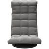 vidaXL كرسي أرضي دوار مخمل رمادي داكن