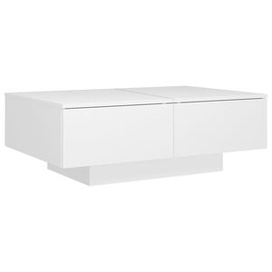 vidaXL طاولة قهوة لون أبيض 31x60x90 سم خشب صناعي