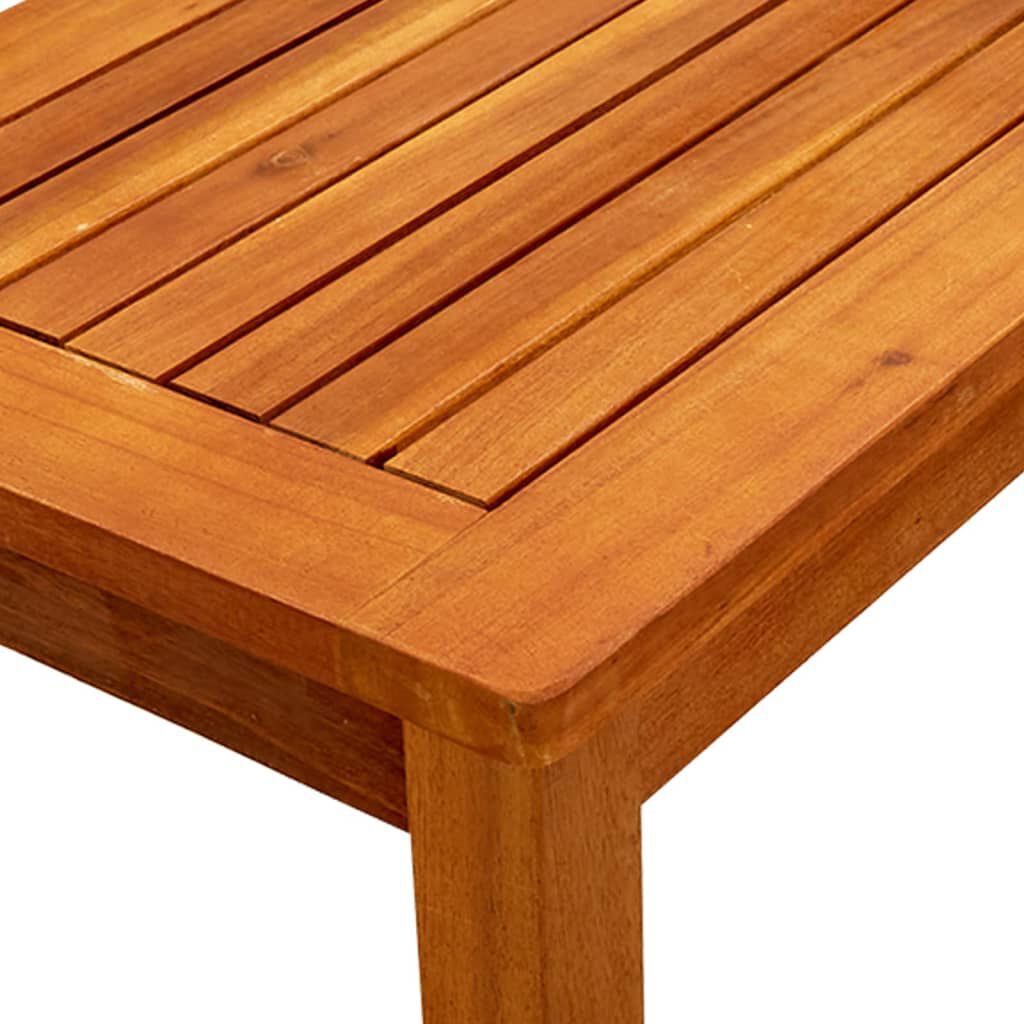 vidaXL طاولة قهوة للحديقة 50×35×36 سم خشب أكاسيا صلب
