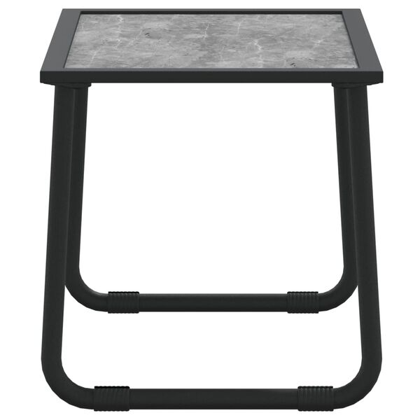 vidaXL طقم جلسة حديقة 3 قطع مع وسائد أنثراسيت فولاذ