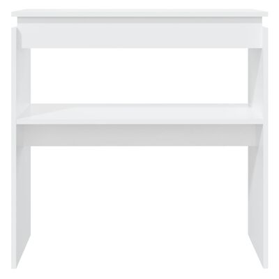 vidaXL طاولة كونسول أبيض 80×30×80 سم خشب حبيبي