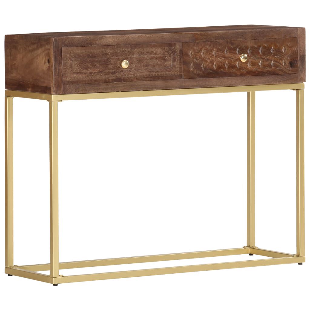 vidaXL طاولة كونسول 75x30x90 سم خشب مانجو صلب