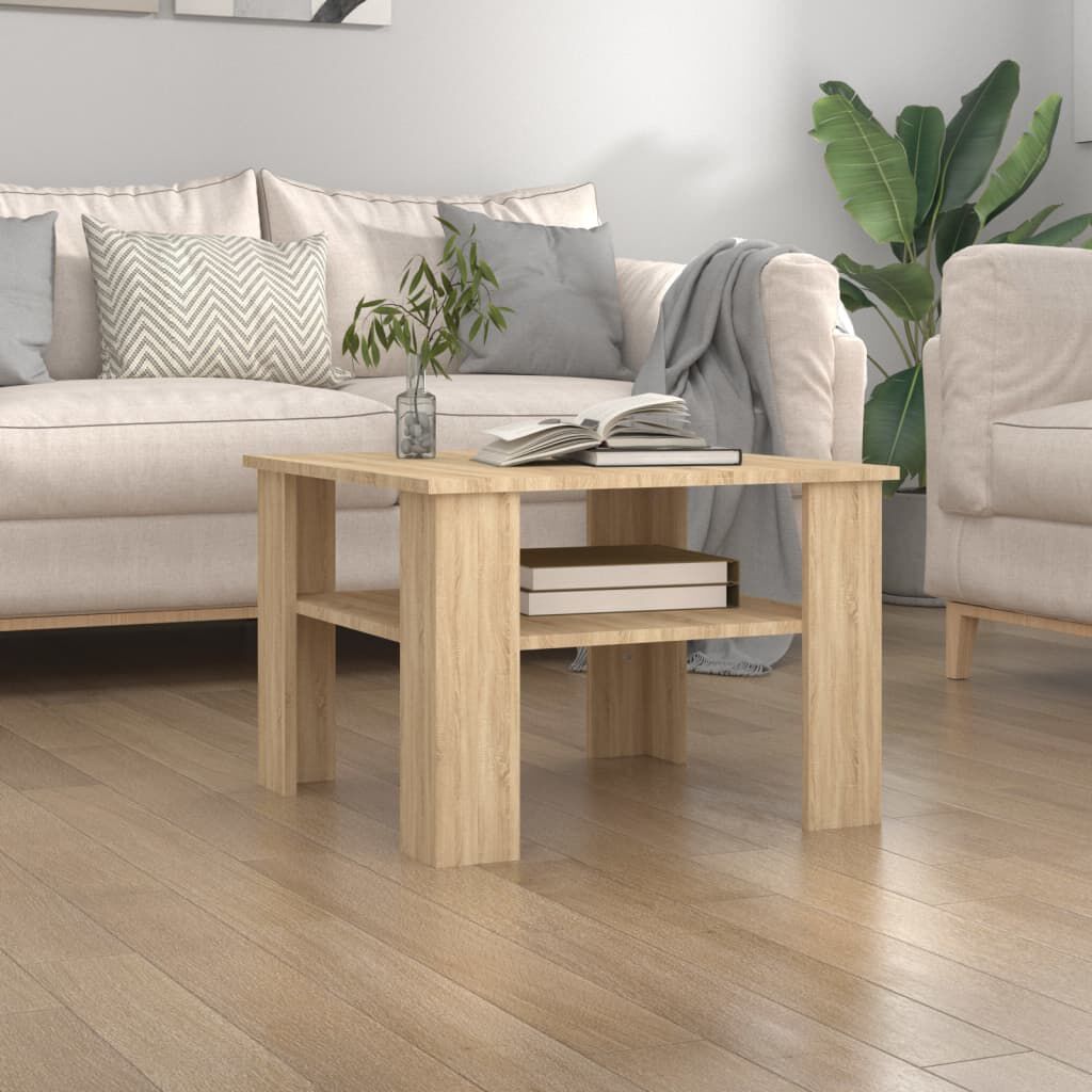 vidaXL طاولة قهوة سونوما اوك 60×60×42 سم خشب صناعي