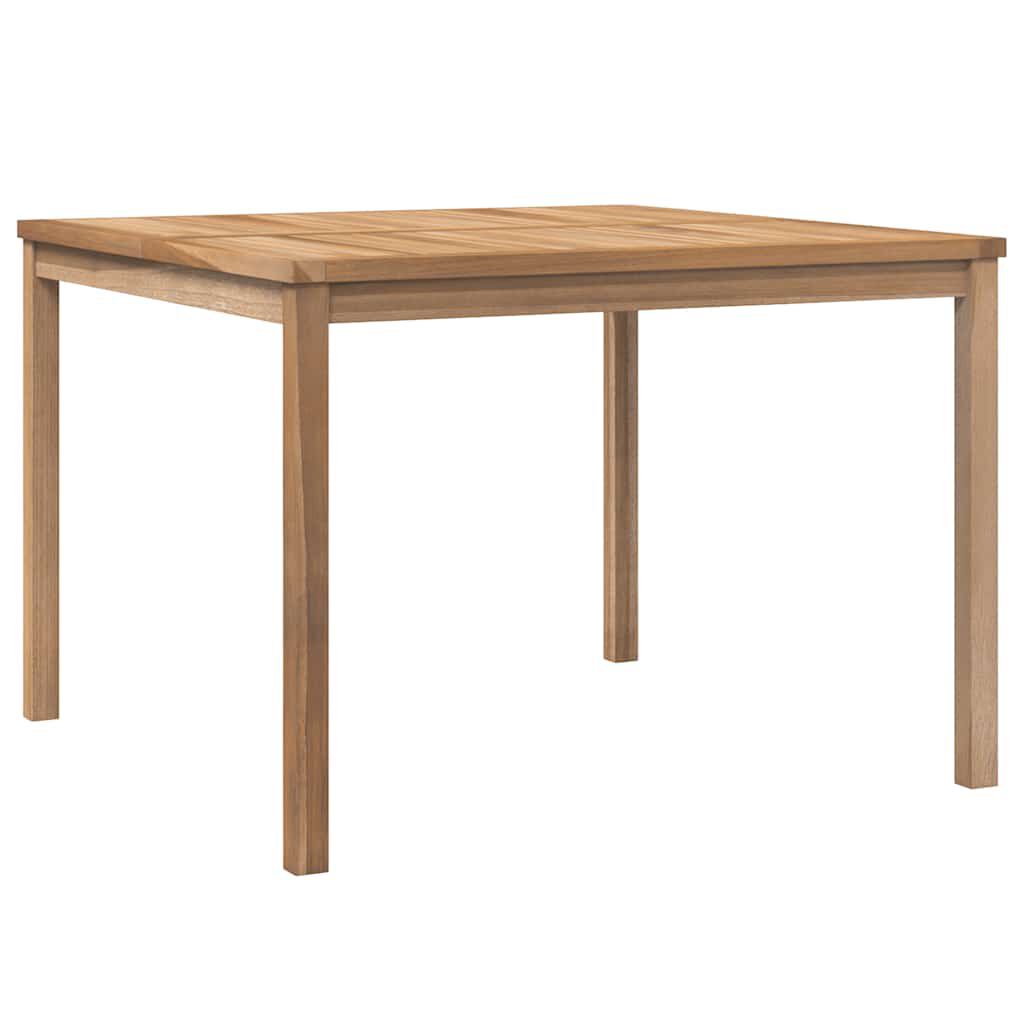 vidaXL طاولة سفرة حديقة 110×110×77 سم خشب ساج صلب