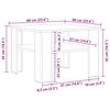 vidaXL طاولة قهوة لون أبيض 60×60×42 سم خشب صناعي