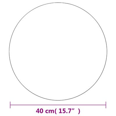 vidaXL مرايا حائط 2ق 40 سم زجاج مستدير