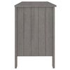 vidaXL مكتب رمادي فاتح 113×50×75 سم خشب صنوبر صلب