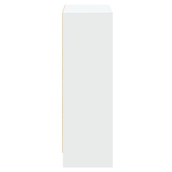 vidaXL رف كتب أبيض 60×24×76 سم خشب صناعي