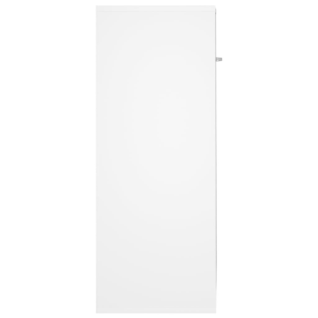 vidaXL خزانة جانبية لون أبيض 60×30×75 سم خشب صناعي