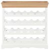 vidaXL خزانة نبيذ أبيض 70×22.5×70.5 سم خشب MDF