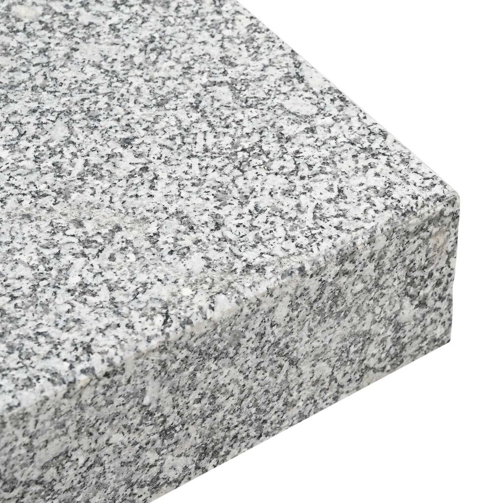 vidaXL قاعدة مظلة رمادي فاتح 45×25×8.3 سم جرانيت