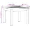 vidaXL طاولة قهوة للحديقة 45&times;45&times;36 سم خشب أكاسيا صلب