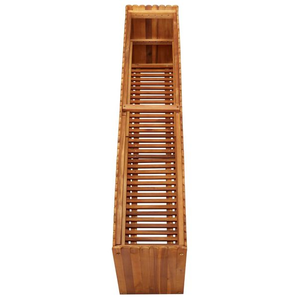 vidaXL حوض حديقة مرتفع 150×30×50 سم خشب أكاسيا صلب