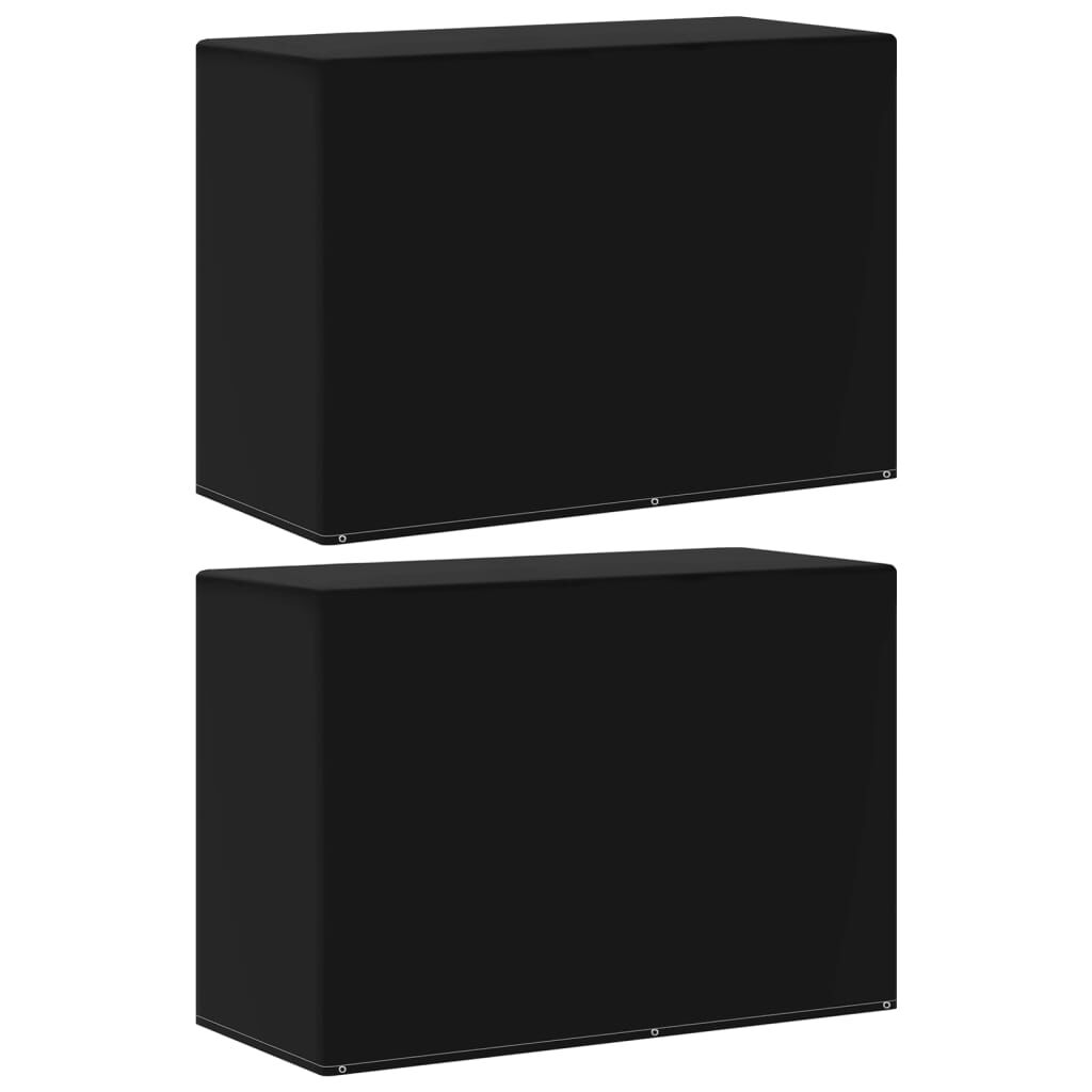 vidaXL أغطية أثاث حديقة 2 ق 6 فتحات تثبيت لشواية الغاز 125x80x180 سم