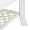 vidaXL طاولة قهوة بيضاء 90×60×46 سم بلاستيك