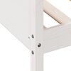 vidaXL سرير نهاري لون أبيض 200x90 سم خشب صنوبر صلب