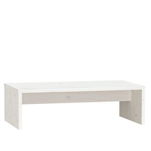 vidaXL حامل شاشة لون أبيض 15x27x50 سم خشب صنوبر صلب