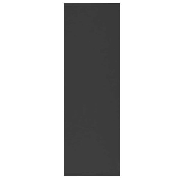 vidaXL خزانة كتب/خزانة جانبية لون أسود 50×25×80 سم خشب صناعي