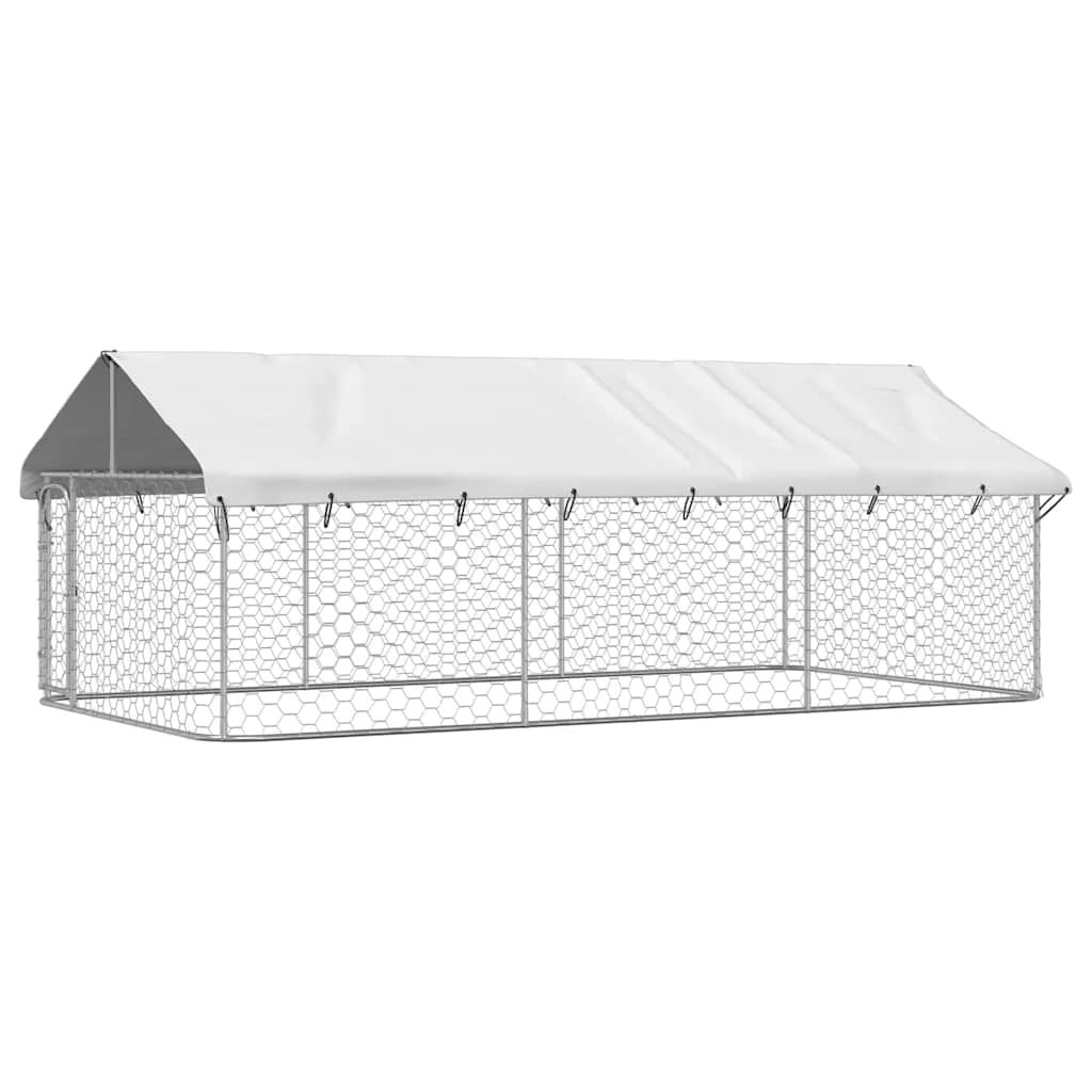 vidaXL منزل كلب خارجي مع سقف 150x200x400 سم