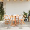 vidaXL طاولة حديقة قابلة للطي شكل فراشة 120×70×75 سم خشب ساج صلب