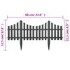 vidaXL حواف عشب 17 ق أنثراسيت 10 م بولي بروبيلين (PP)