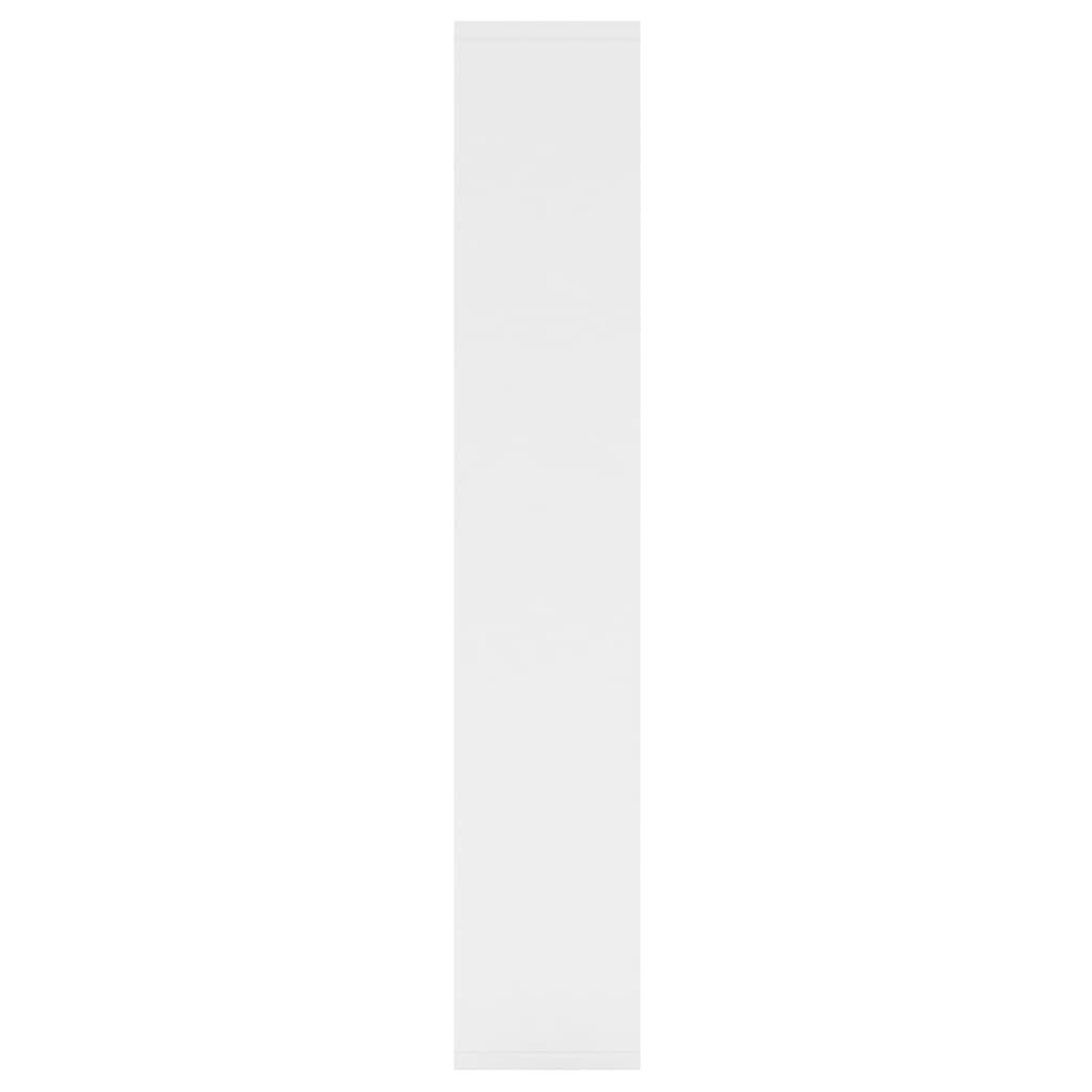 803011 vidaXL رف جداري أبيض 36×16×90 سم خشب صناعي