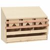 vidaXL عش دجاج 3 حجرات 54x33x72 سم خشب صنوبر صلب