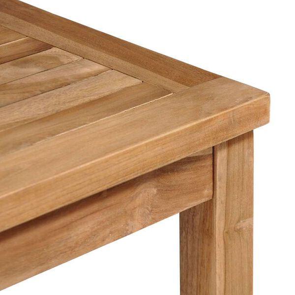 vidaXL طاولة حديقة 80×80×77 سم خشب ساج صلب