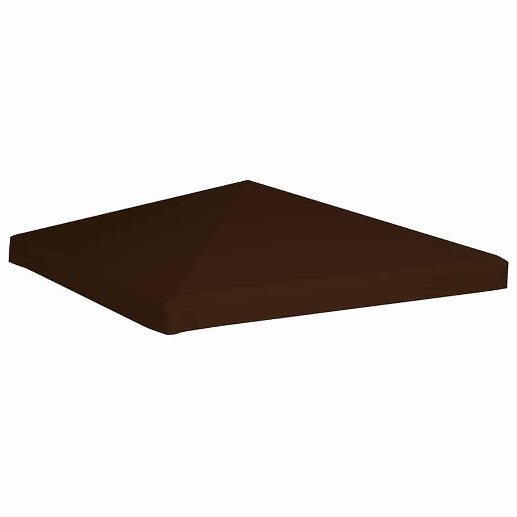 vidaXL غطاء سقف جازيبو 310 جم/ م² 3×3 م بني