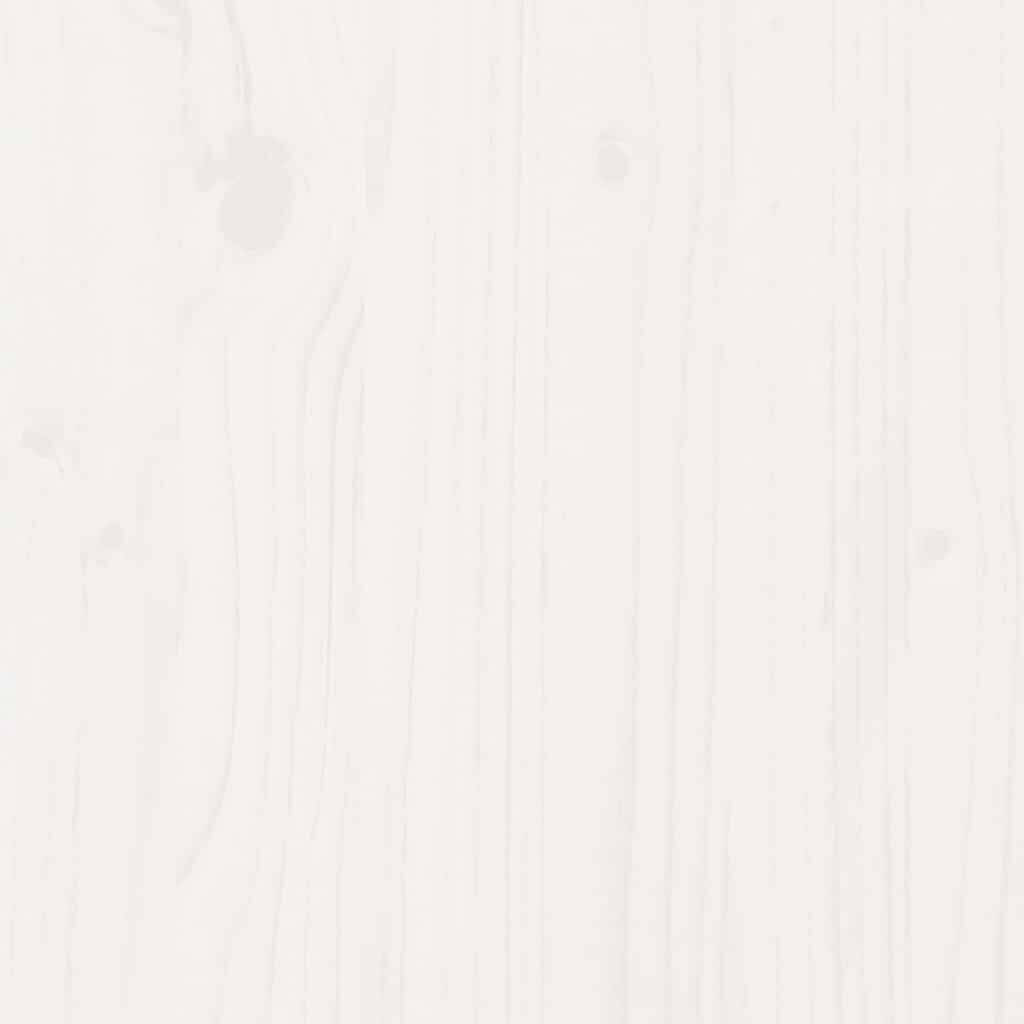 vidaXL صندوق تخزين لون أبيض 45,5x40x80 سم خشب صنوبر صلب