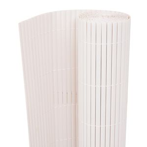 vidaXL سياج حديقة ذو وجهين 90&times;300 سم أبيض