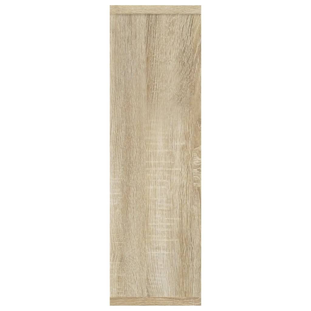 vidaXL رف جداري سونوما أوك 52,5x16x85 سم خشب صناعي