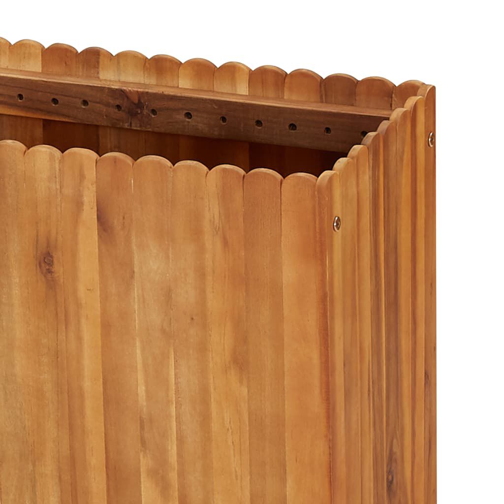 vidaXL حوض حديقة مرتفع 150×30×50 سم خشب أكاسيا صلب