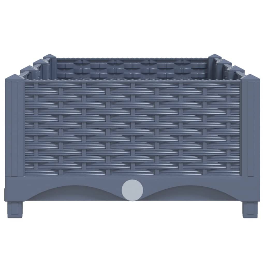 vidaXL حوض زراعي مرتفع 120×40×23 سم بولي بروبيلين